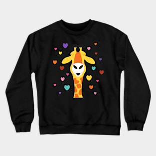 giraffe kisses Crewneck Sweatshirt